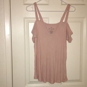 Pink off the shoulder top